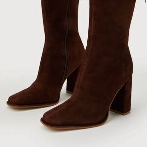 Steve Madden Lockwood Brown Suede Women's Boots 9,0